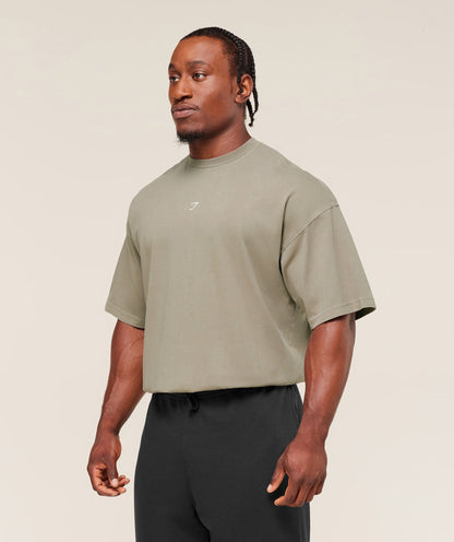 Gymshark Deadweight T-Shirt - Linen Brown