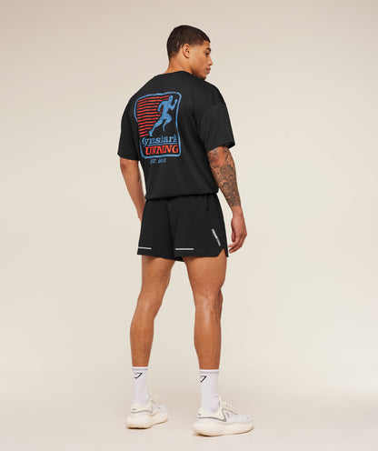 Gymshark Run Club Graphic T-Shirt - GS Black
