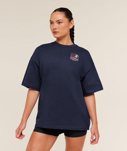Gymshark Run Club Graphic Short Sleeve T-Shirt - Heavy Blue