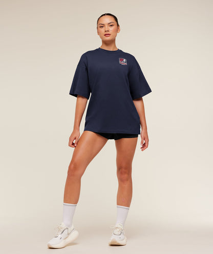 Gymshark Run Club Graphic Short Sleeve T-Shirt - Heavy Blue
