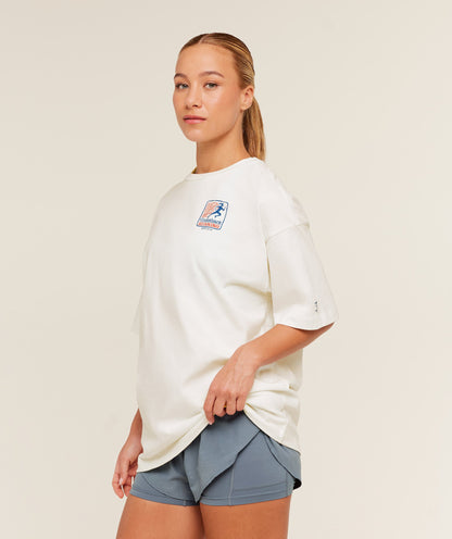 Gymshark Run Club Graphic Short Sleeve T-Shirt - GS Soft White