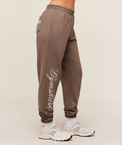 Gymshark All Seasons Graphic Jogger - Soft Brown