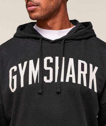 Gymshark Worn Graphic Hoodie - Black