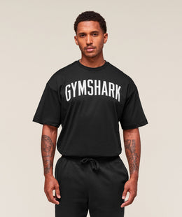 Gymshark Worn Graphic T-Shirt - Black