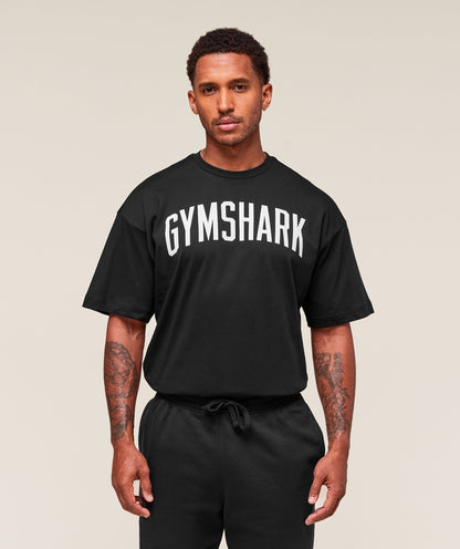 Gymshark Worn Graphic T-Shirt - Black