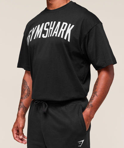 Gymshark Worn Graphic T-Shirt - Black
