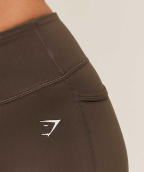 Gymshark Lifting Pocket Leggings - Archive Brown
