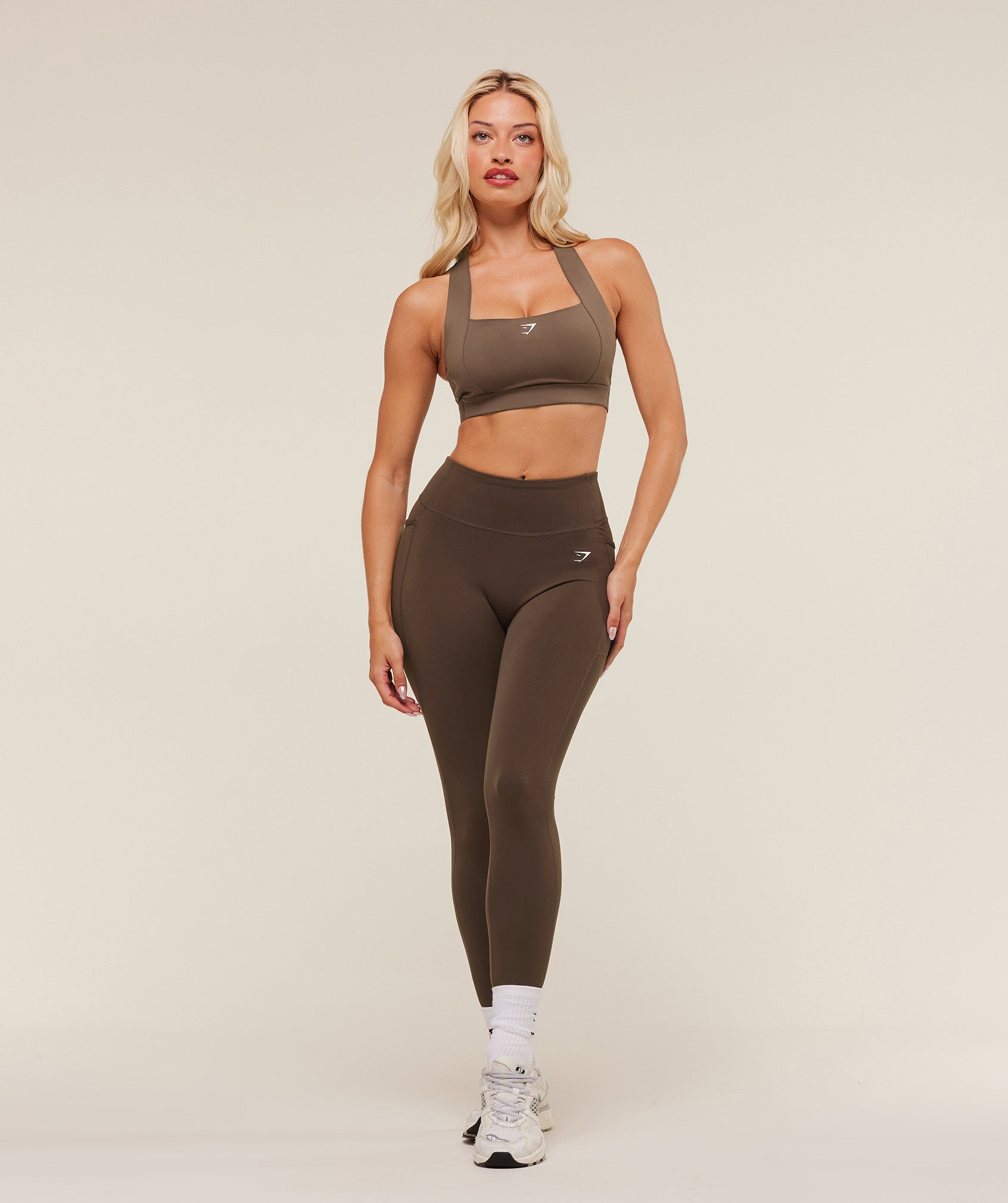 Gymshark Lifting Pocket Leggings - Archive Brown