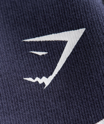 Gymshark GSLC Contrast 5" Shorts - Heavy Blue/Soft White