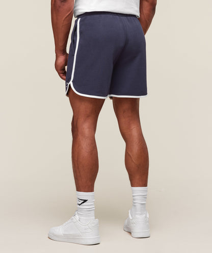 Gymshark GSLC Contrast 5" Shorts - Heavy Blue/Soft White