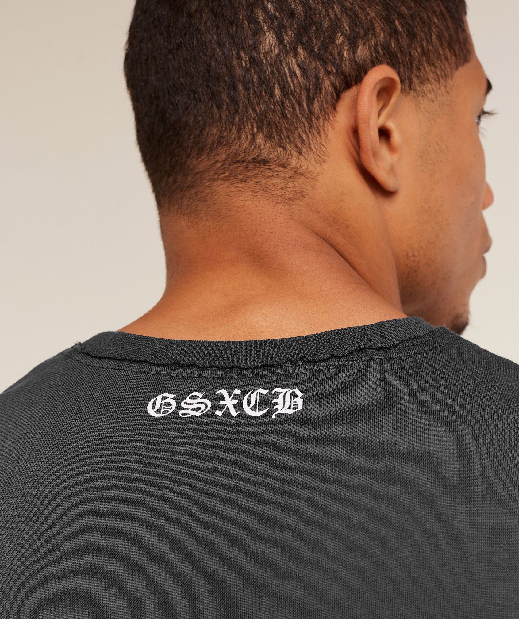 Gymshark x Carlos Belcast Cut off Tee -  Onyx Grey
