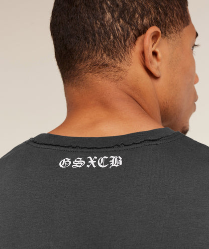 Gymshark x Carlos Belcast Cut off Tee -  Onyx Grey