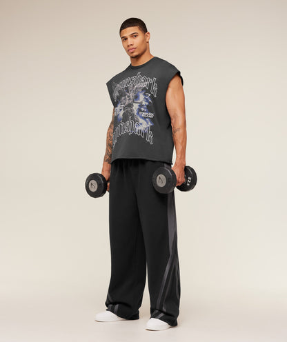 Gymshark x Carlos Belcast Cut off Tee -  Onyx Grey