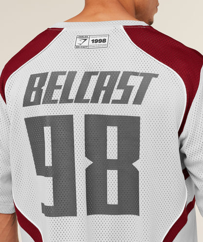 Gymshark x Carlos Belcast Mesh Jersey - Light Grey