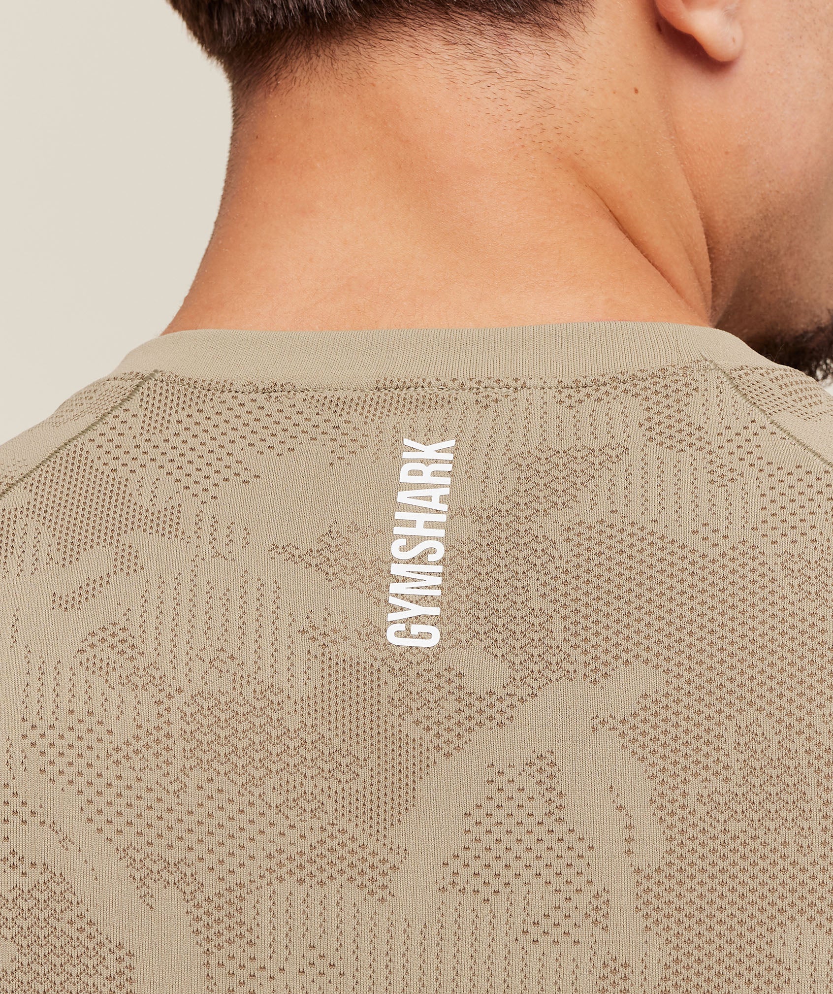 Gymshark Geo Seamless T-Shirt - Cement Brown/Soul Brown