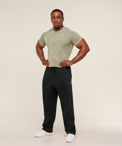 Gymshark Geo Seamless T-Shirt -  Haze Green /  Unit Green