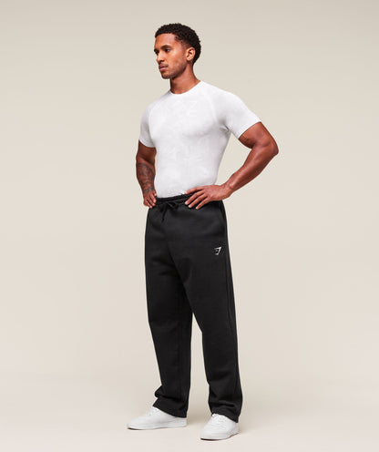 Gymshark Geo Seamless T-Shirt - White/Light Grey
