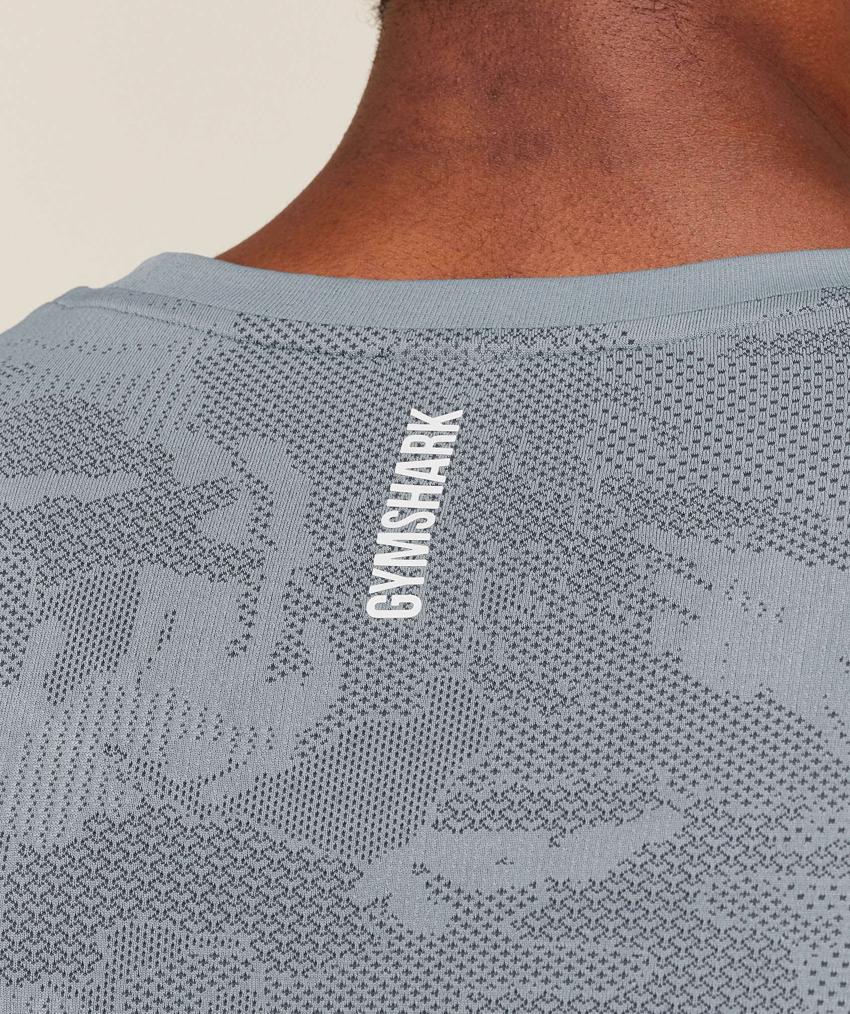 Gymshark Geo Seamless Tank -  Storm Blue /  Stealth Blue