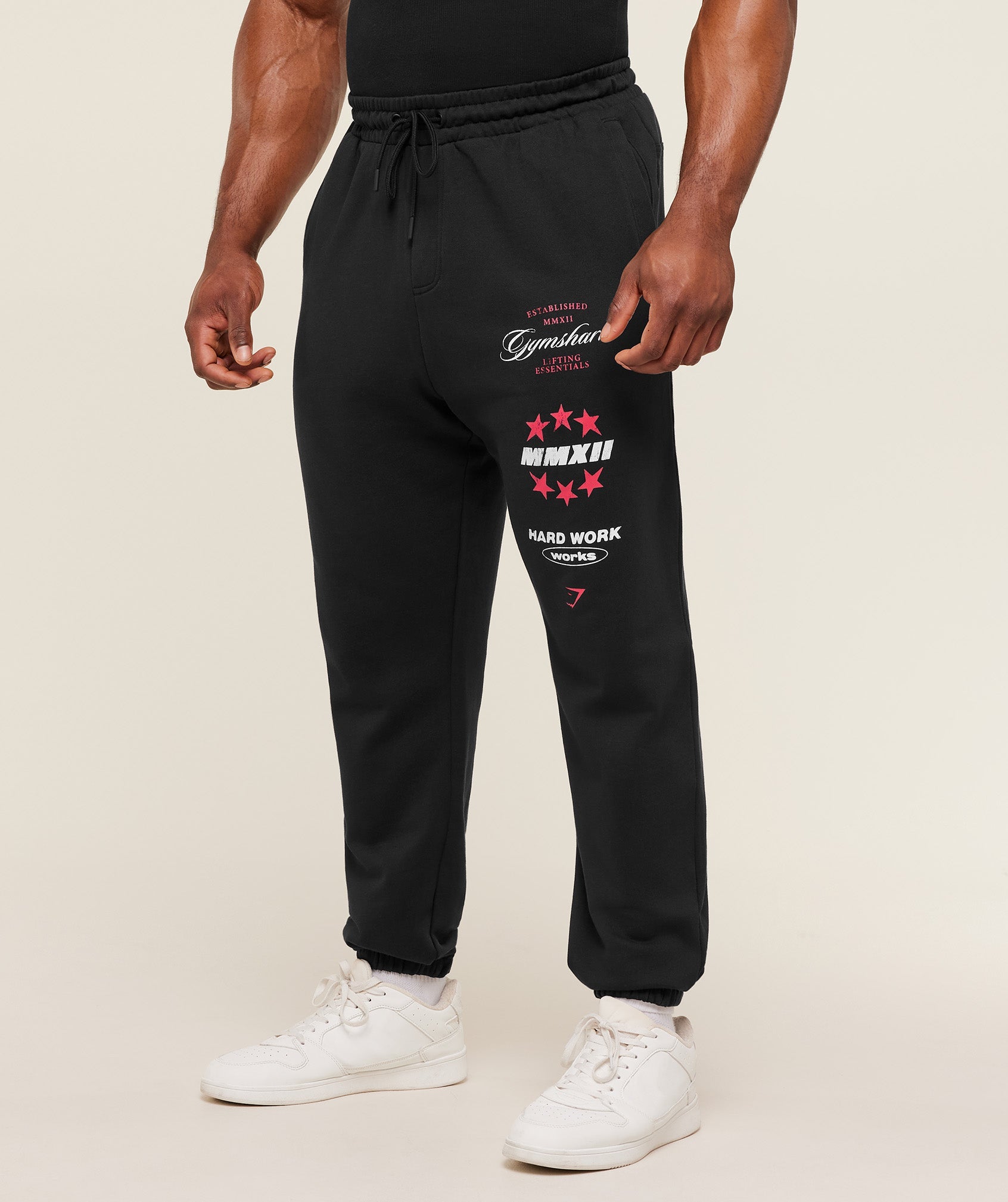 Gymshark Global Lifting Graphic Pant - GS Black