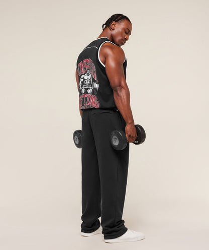 Gymshark Graphic Basketball Mesh Tank - Black