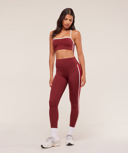 Gymshark Piping Sports Bra - Sets Red/Carmine Red/Soft White