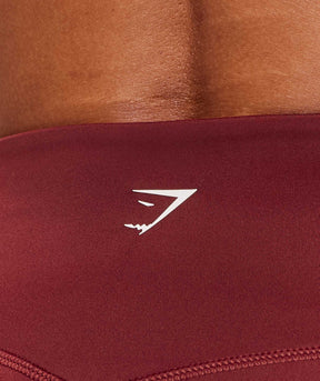 Gymshark Piping Leggings - Sets Red/Carmine Red/Soft White