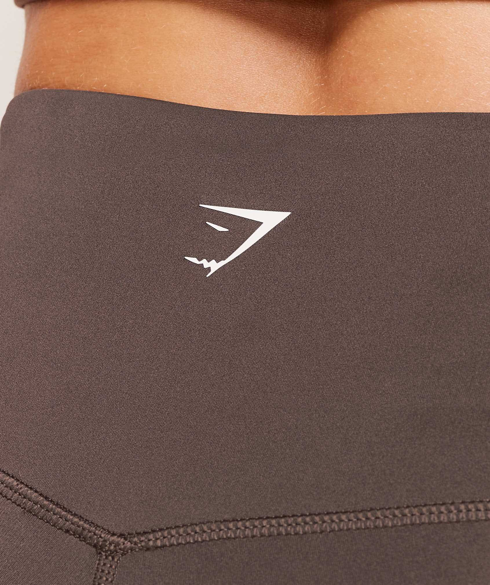 Gymshark Piping Leggings - Walnut Brown/Chestnut Pink/Soft White