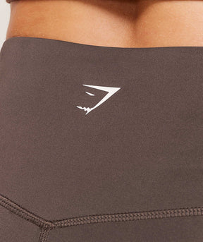 Gymshark Piping Leggings - Walnut Brown/Chestnut Pink/Soft White