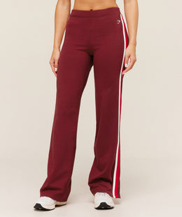 Gymshark Piping Wide Leg Pant - Sets Red/Carmine Red/Soft White