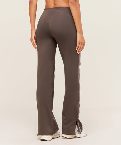 Gymshark Piping Wide Leg Pant - Walnut Brown/Chestnut Pink/Soft White