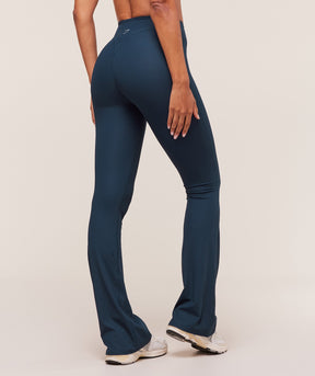 Gymshark Ribbed Flared Leggings - Navy