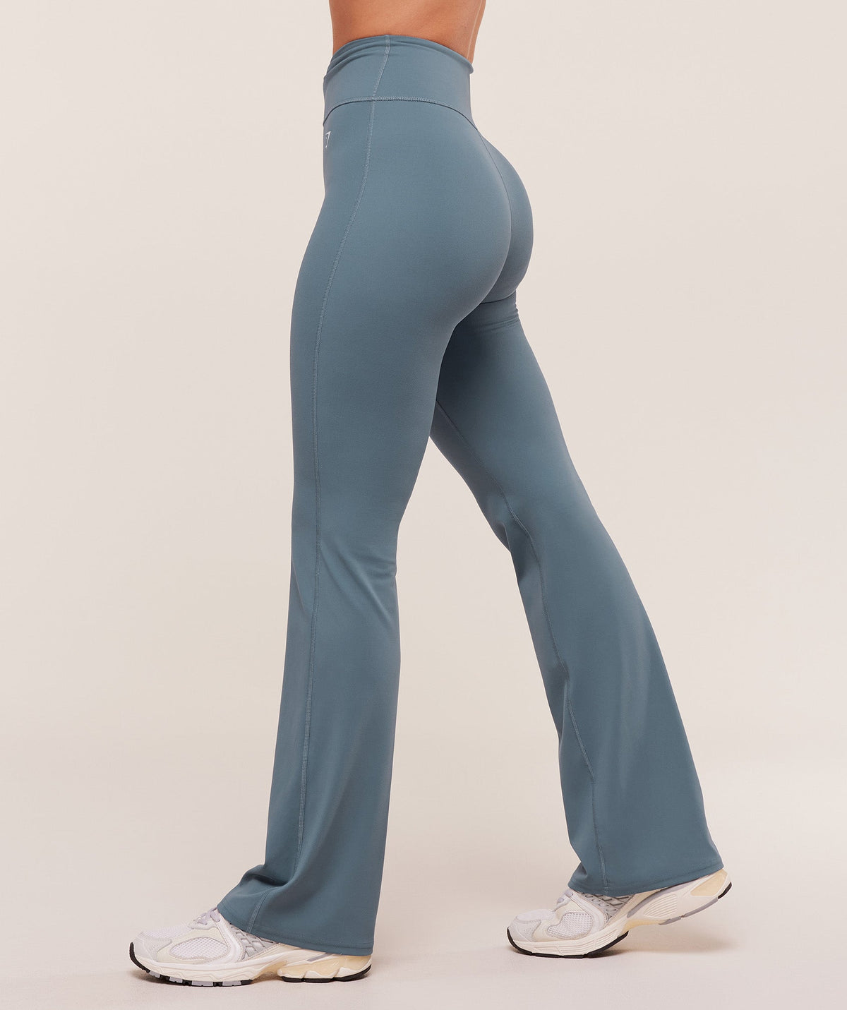 Gymshark Twist Front Straight Leg Leggings - Iron Blue