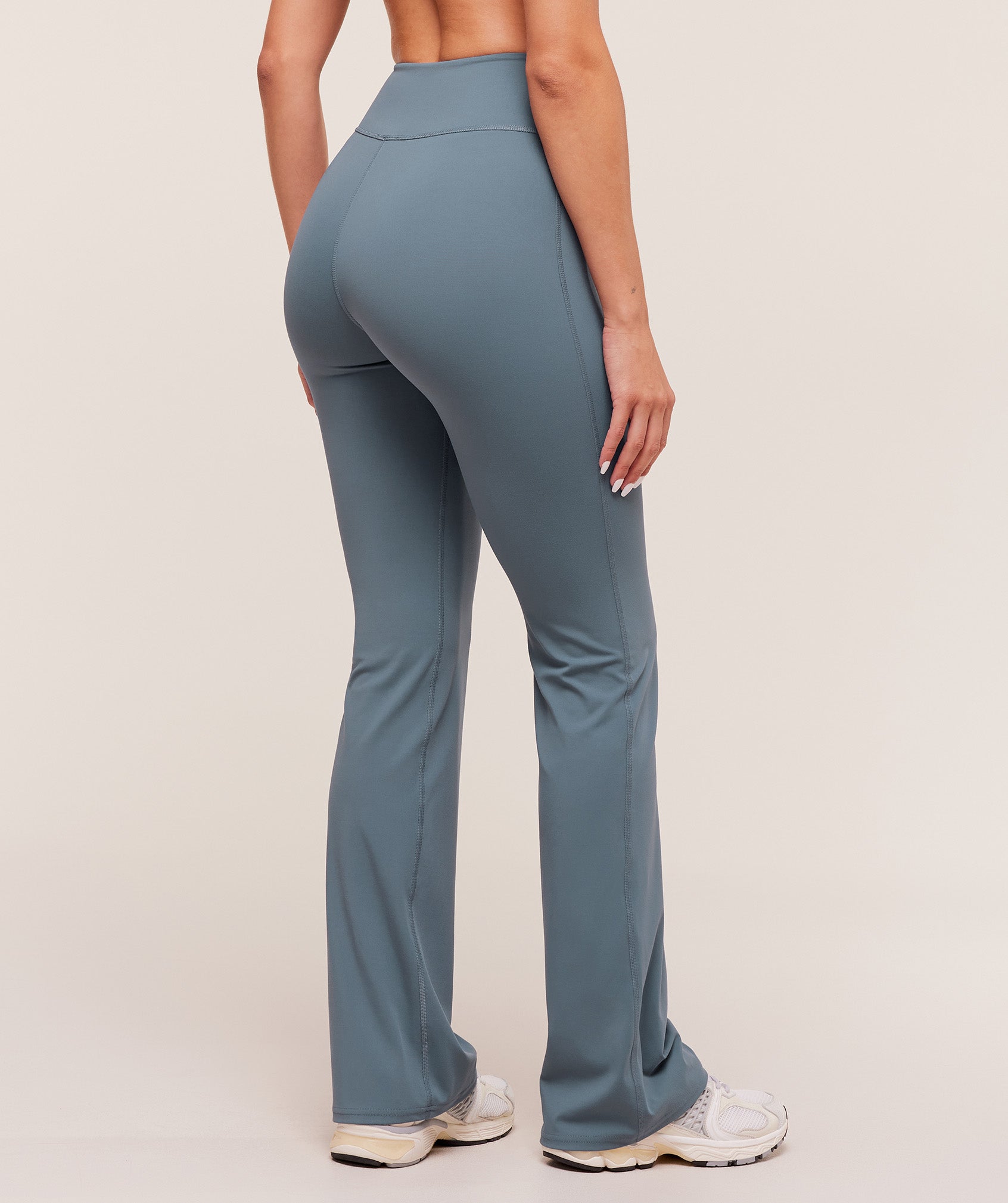 Gymshark Twist Front Straight Leg Leggings - Iron Blue