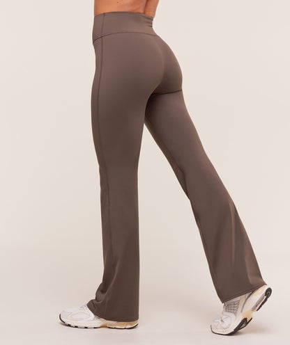 Gymshark Twist Front Straight Leg Legging - Walnut Brown