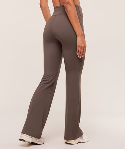 Gymshark Twist Front Straight Leg Legging - Walnut Brown