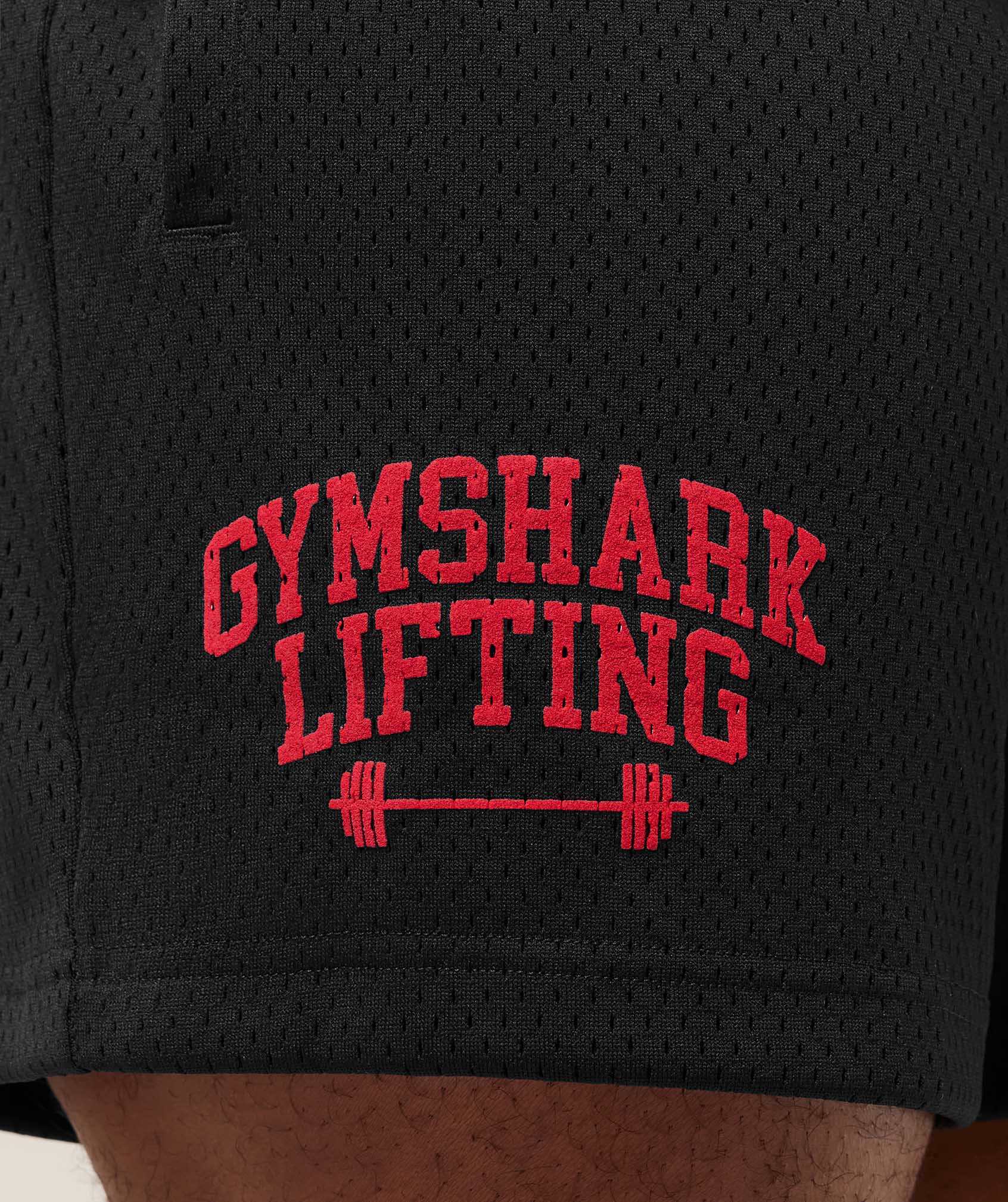 Gymshark Gymshark Lifting Barbell Mesh 5" Short - Black