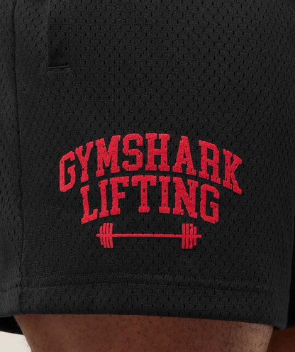 Gymshark Gymshark Lifting Barbell Mesh 5" Short - Black