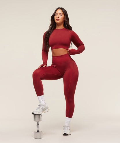 Gymshark x Analis Seamless Leggings - Reps Red/Carmine Red