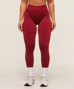 Gymshark x Analis Seamless Leggings - Reps Red/Carmine Red