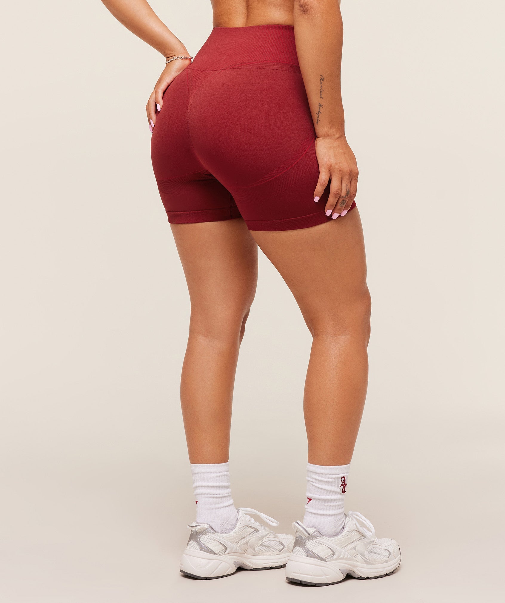 Gymshark x Analis Seamless Shorts - Reps Red/Carmine Red