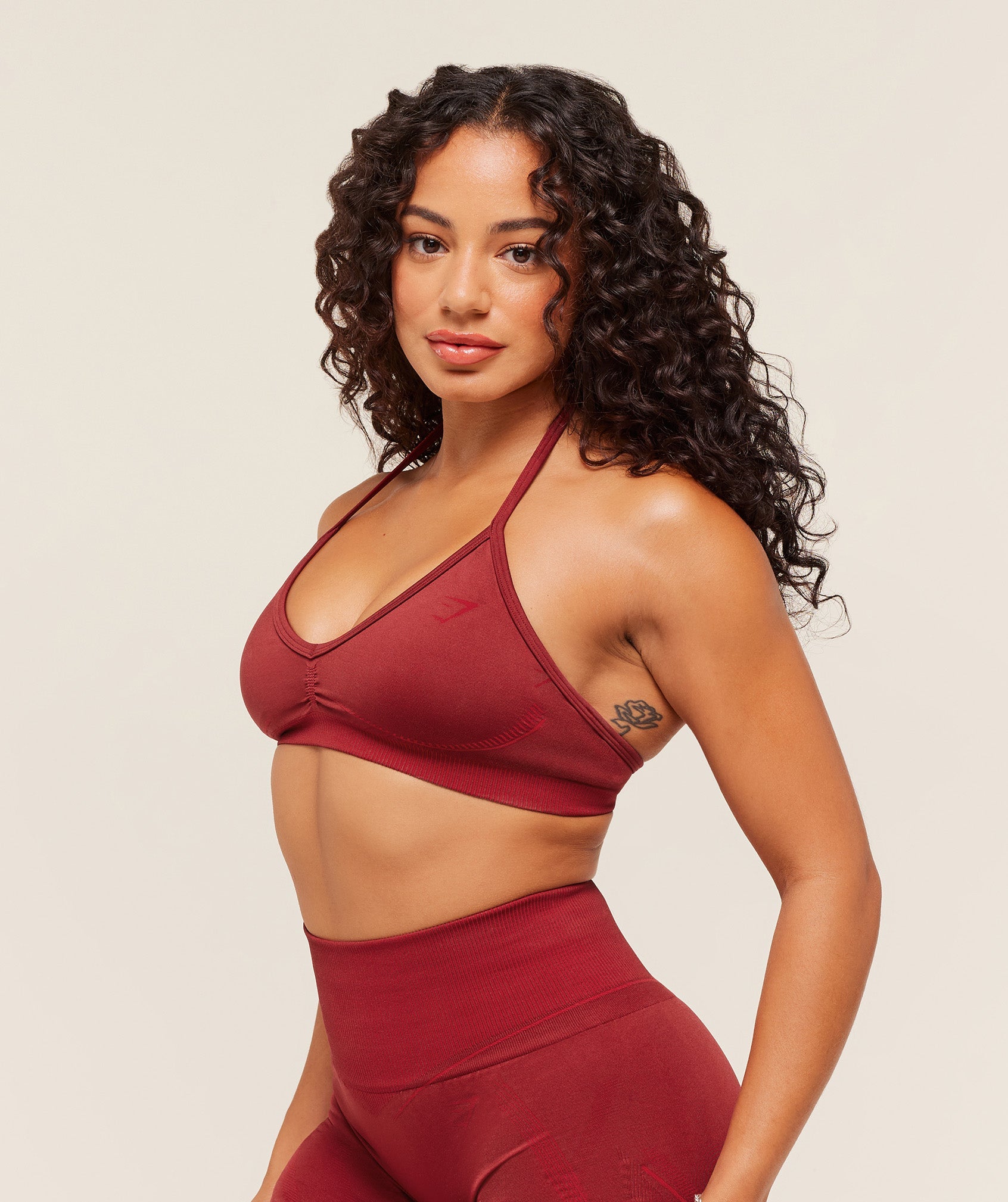 Gymshark x Analis Seamless Sports Bra - Reps Red/Carmine Red