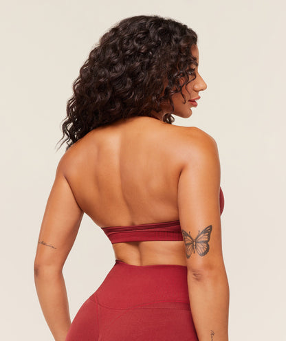 Gymshark x Analis Seamless Sports Bra - Reps Red/Carmine Red