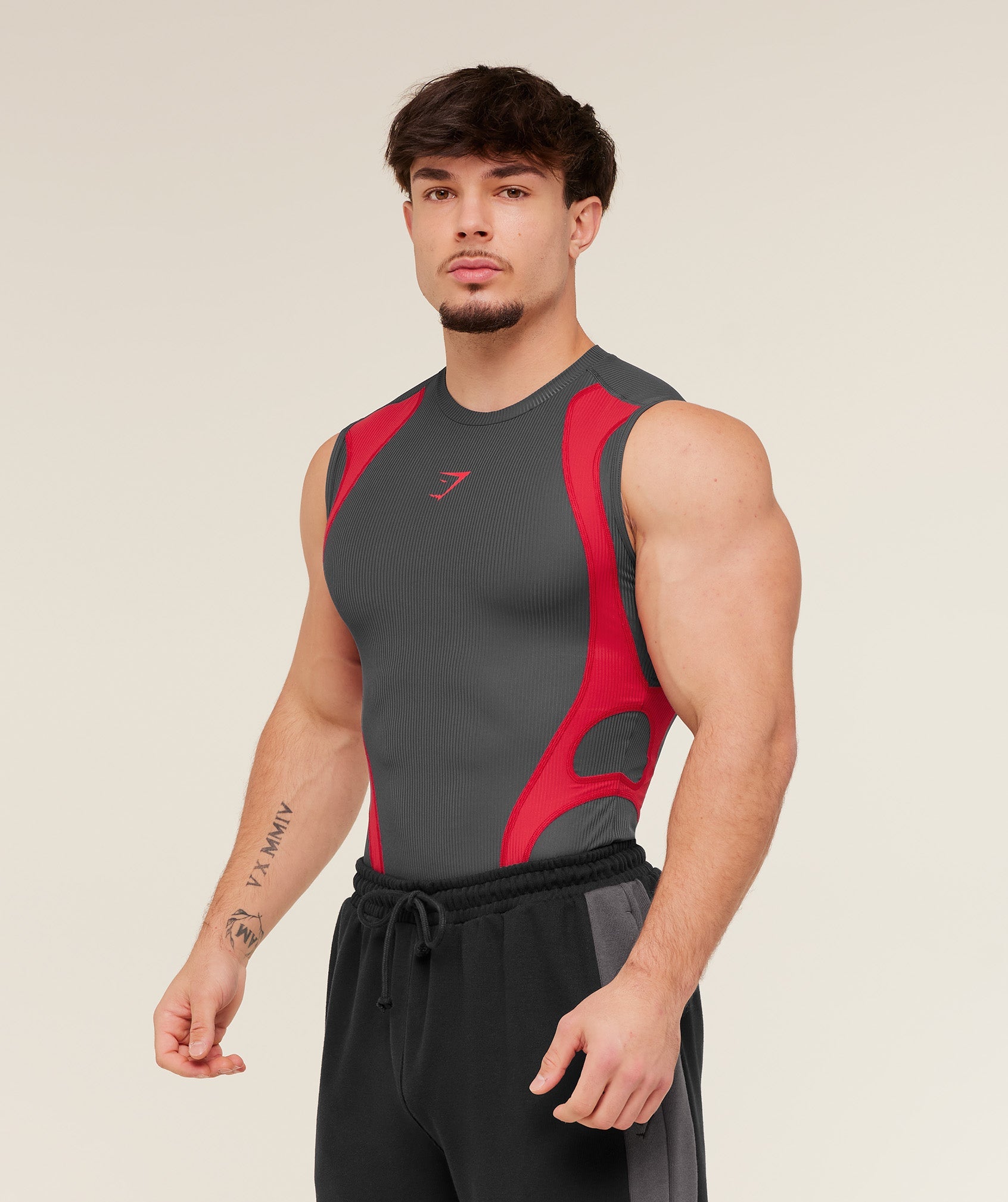 Gymshark x Carlos Belcast Tank Baselayer -  Onyx Grey