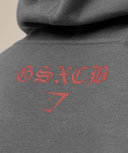 Gymshark x Carlos Belcast Zip Up Hoodie -  Onyx Grey