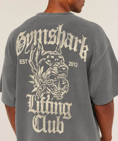 Gymshark Heavyweight Textured Graphic T-Shirt - Dark Grey