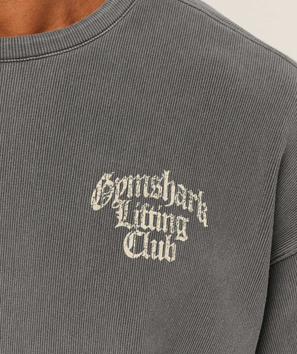 Gymshark Heavyweight Textured Graphic T-Shirt - Dark Grey