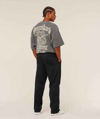 Gymshark Heavyweight Textured Graphic T-Shirt - Dark Grey