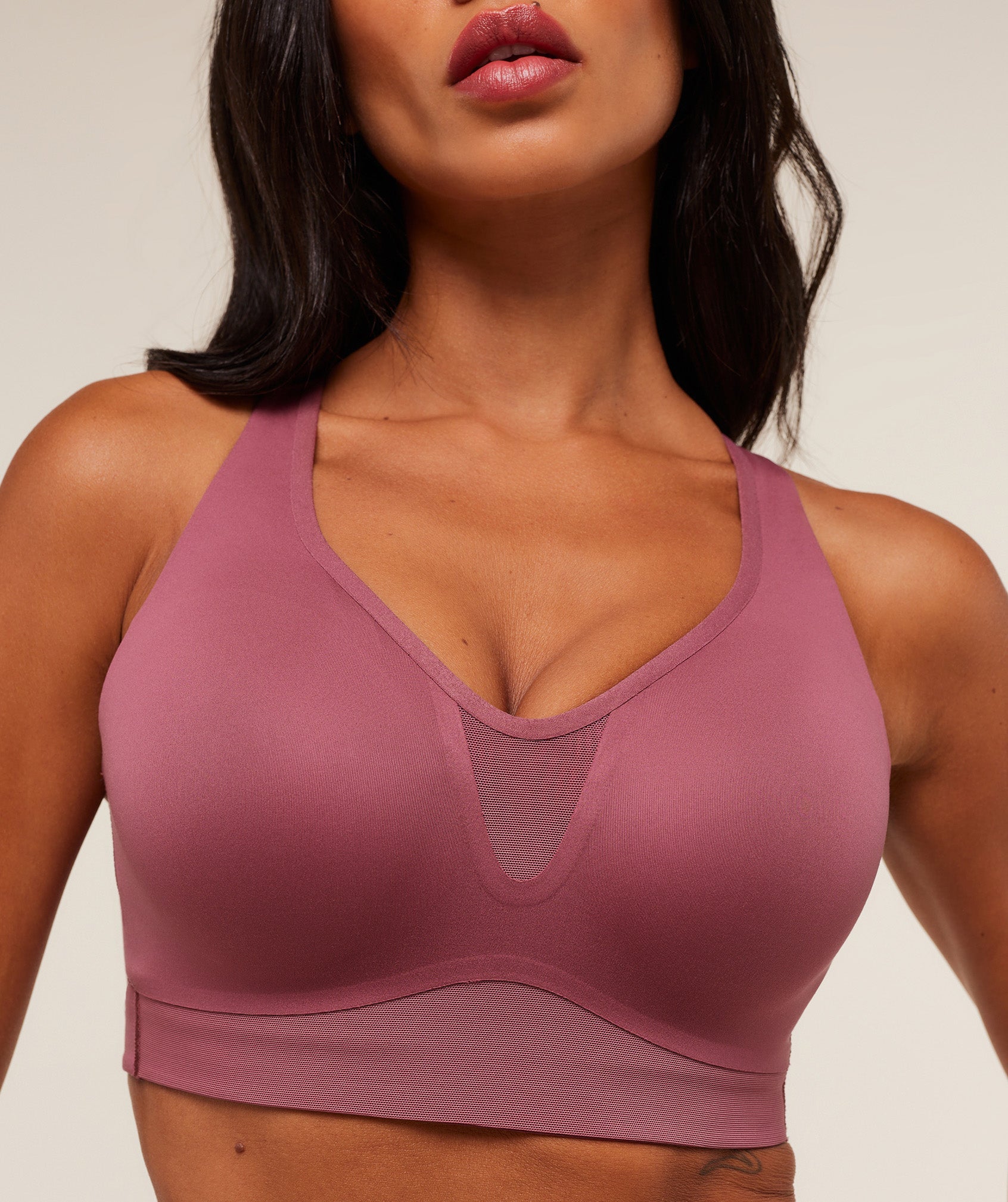 Gymshark High Support V-Neck Sports Bra - Reset Pink