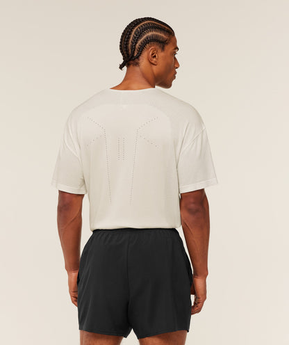 Gymshark Distance Seamless T-Shirt -  Soft White /  Soft White