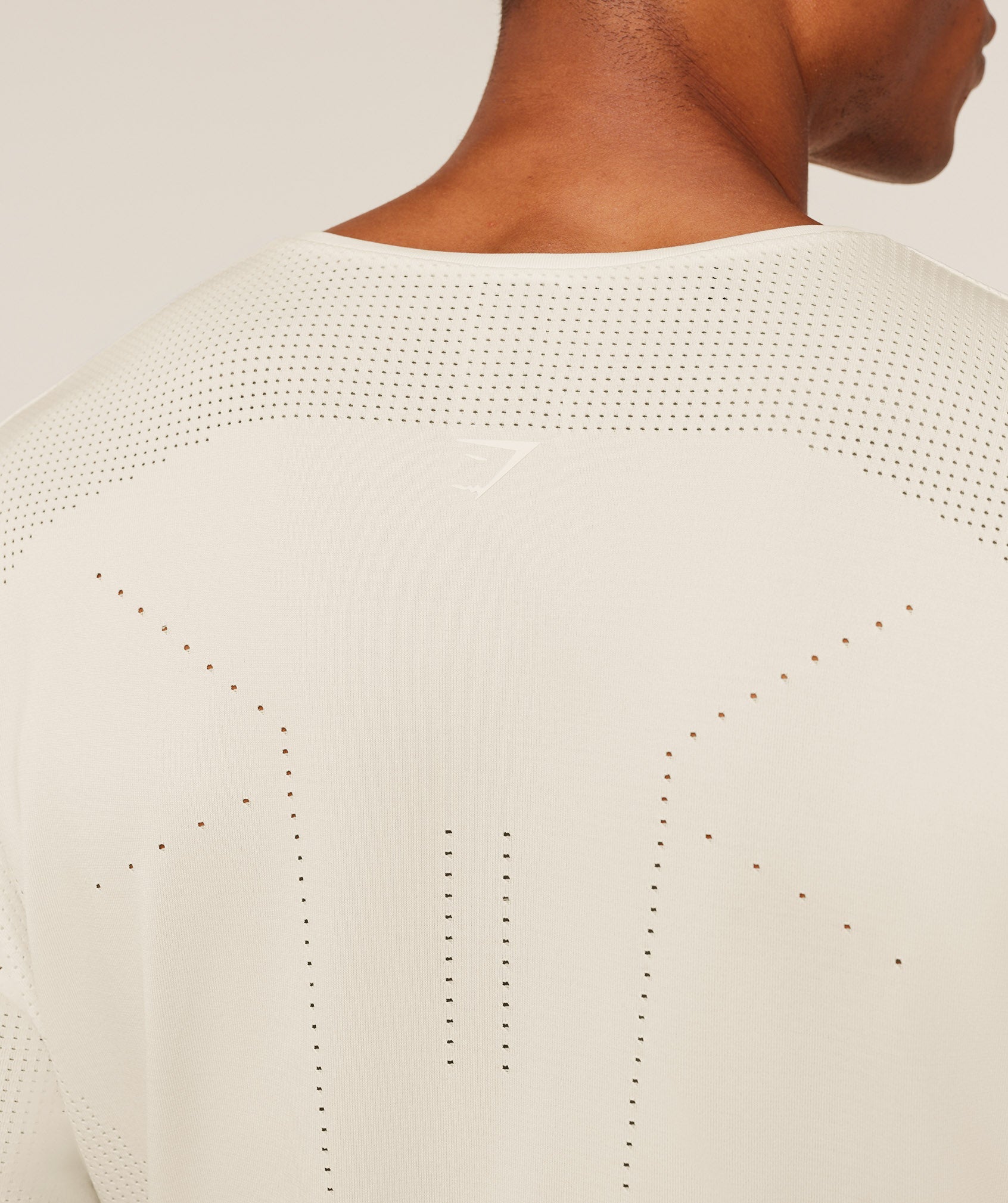 Gymshark Distance Seamless T-Shirt -  Soft White /  Soft White